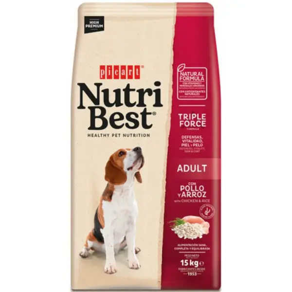 Picart Nutribest Adult Chicken & Rice 15kg