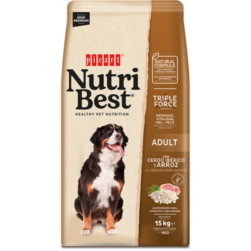 Picart Nutribest Adult Iberian Pork & Rice 15kg