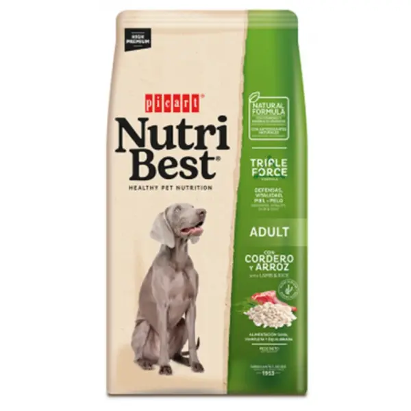 Picart Nutribest Adult Lamb & Rice 15kg