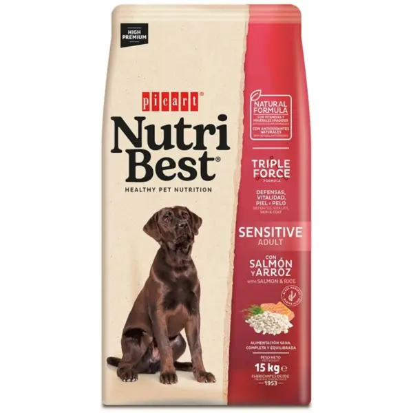 Picart Nutribest Sensitive Salmon & Rice 15kg