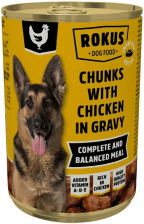 Rokus κονσέρβα σκύλου με κοτόπουλο 1250gr